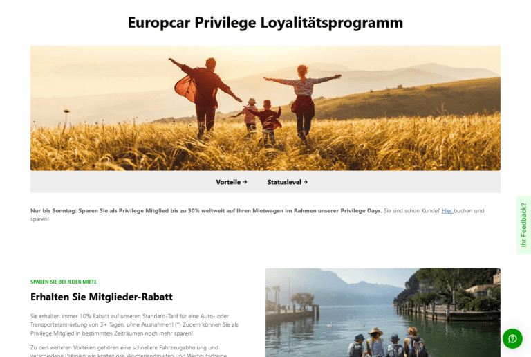 Europcar Privilege: Treue lohnt sich!